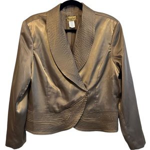 Midnight Velvet Vintage Gold Jacket Size 14